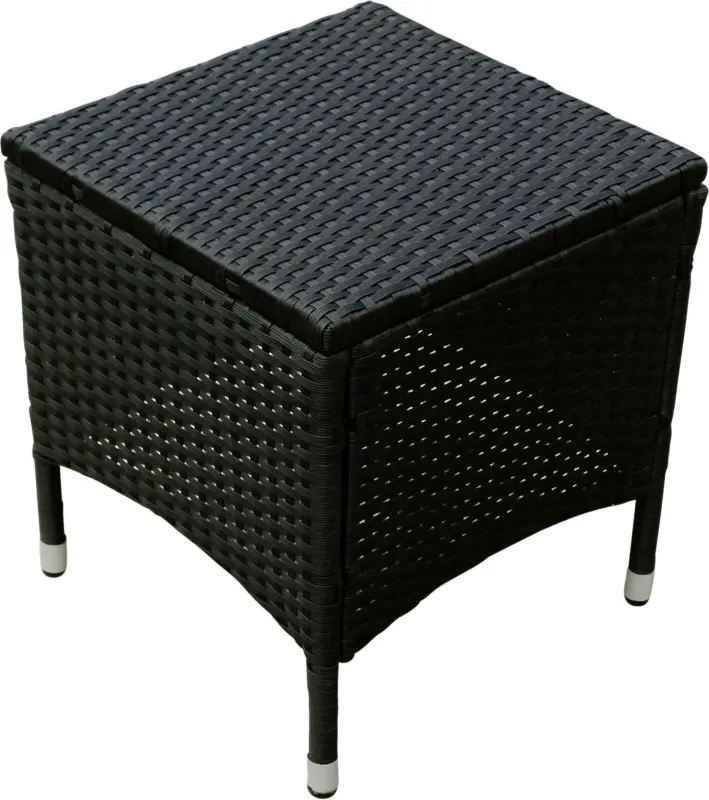 Gartenhocker 'Valencia' schwarz