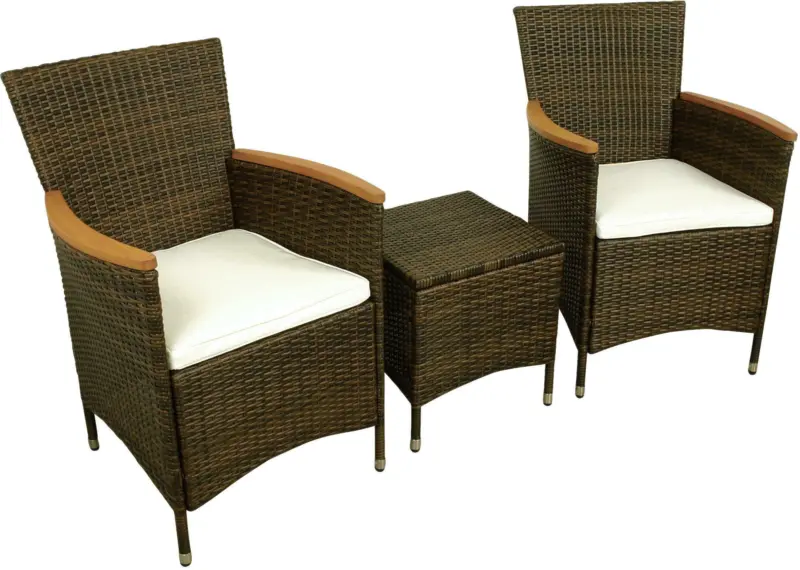 Gartenset 'Valencia' inkl. Auflagen, braun