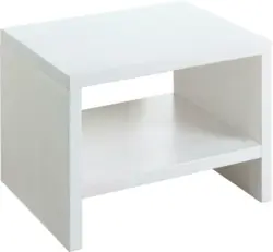 Nachtkästchen 'Harry', aus Kiefer, weiß