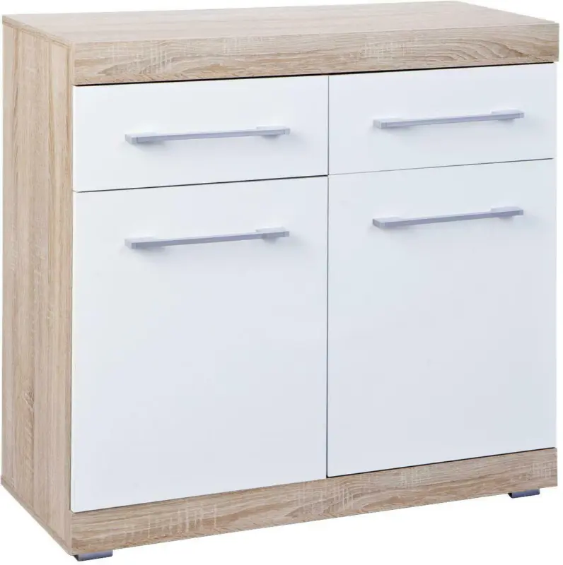 Kommode 'Lublin' , weiß, eiche