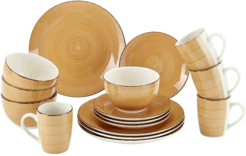 Kombiservice Catalina aus Steinzeug, 16-teilig