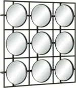 mömax Wandspiegel aus Metall in Schwarz