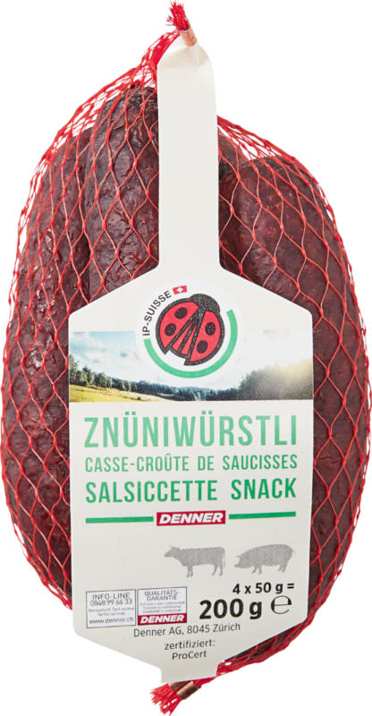 Salsiccette snack IP-SUISSE , 4 x 50 g