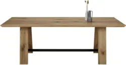 Esstisch in Eichefarben/Schwarz