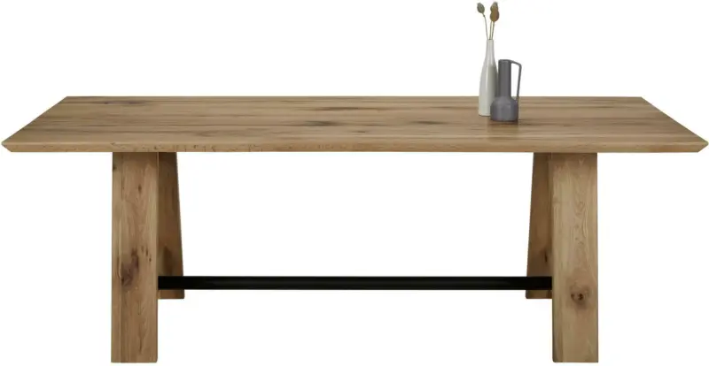 Esstisch in Eichefarben/Schwarz