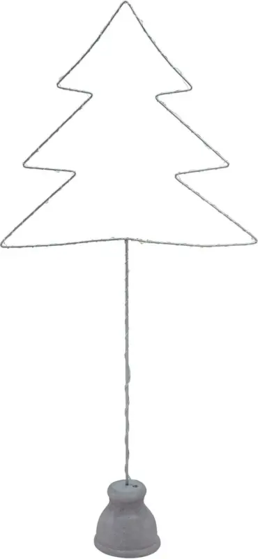 Dekobaum Thorben in Silberfarben