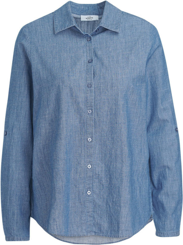 Damen Hemdbluse im Denim-Look