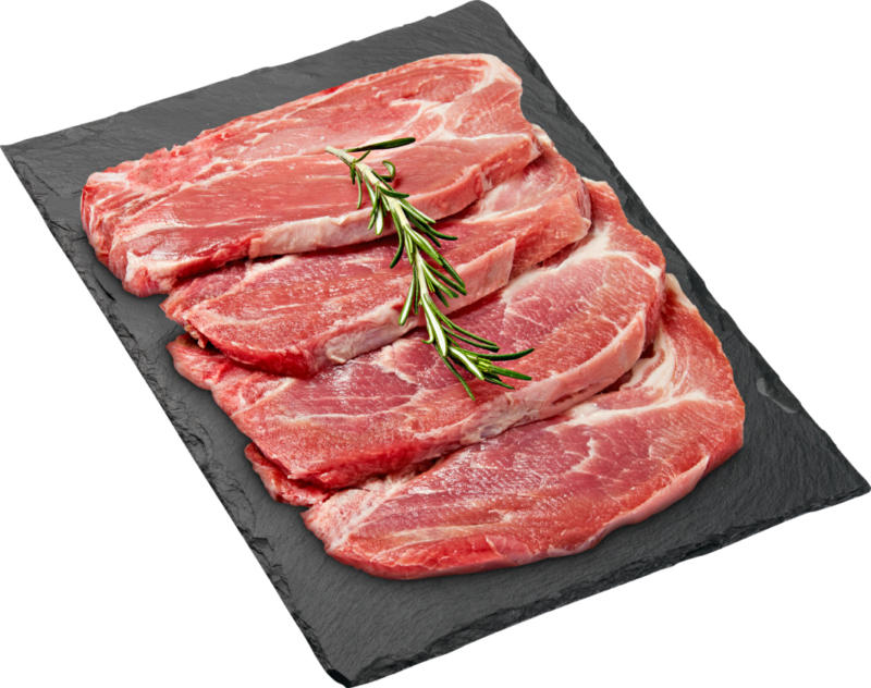 Bistecca di maiale BBQ Denner, al naturale, Svizzera, 4 pezzi, ca. 640 g, per 100 g
