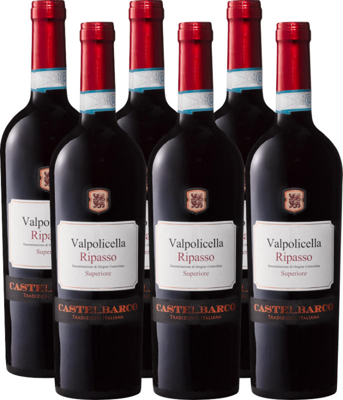 Castelbarco Ripasso della Valpolicella DOC Superiore, 2017/2018, Vénétie, Italie, 6 x 75 cl