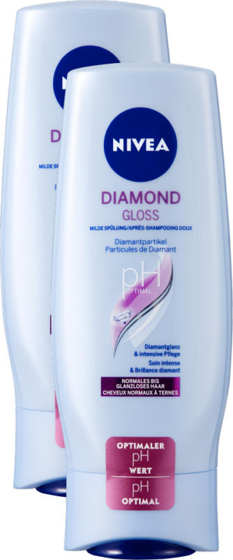 Balsamo Diamond Gloss Care Nivea, 2 x 200 ml