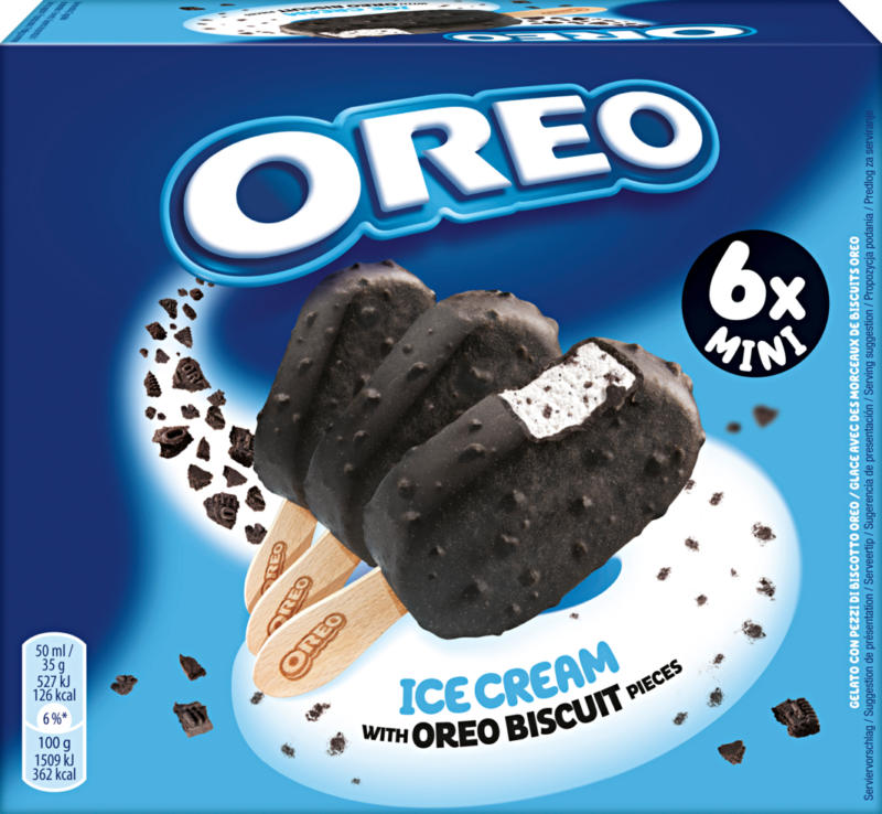 Oreo Ice Cream Stick Mini , 6 x 50 ml