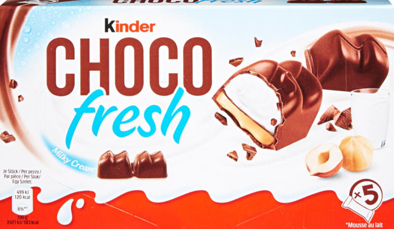 Kinder Chocofresh Ferrero, 5 pièces, 102,5 g