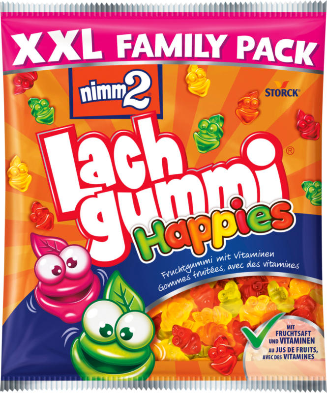 Nimm 2 Lachgummi Happies, 800 g