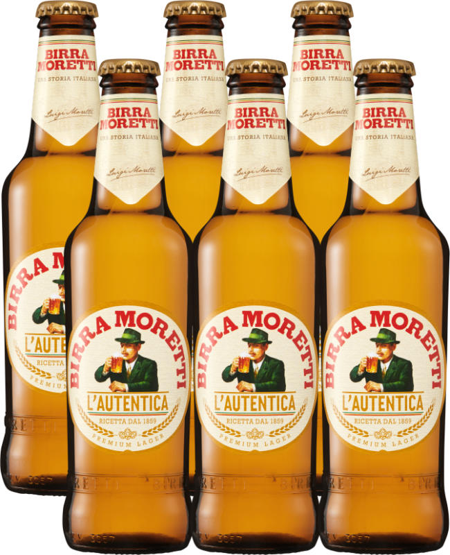 Bière Moretti , 6 x 33 cl