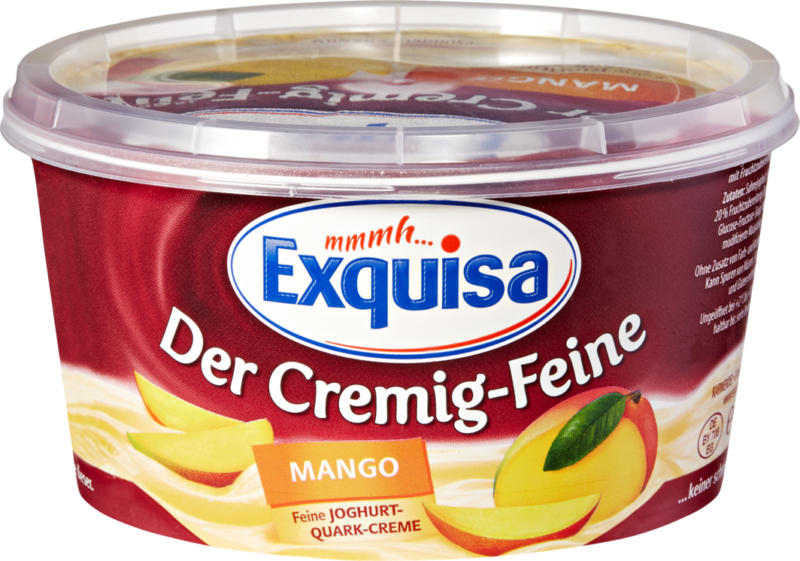 Quark alla frutta Exquisa, Mango, 470 g