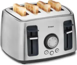 Toaster Family Toast in Edelstahlfarben