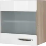 mömax Küchenoberschrank Weiß Hochglanz/Eiche