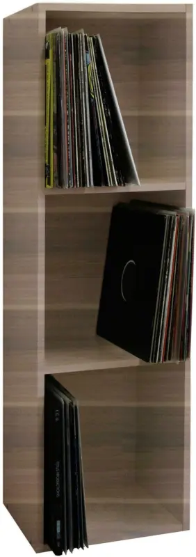 Schallplattenregal in Nussbaumfarbe 'Platto B:34 CM'