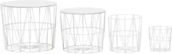 Couchtischset 'WL6.076', 4-er Set, weiss