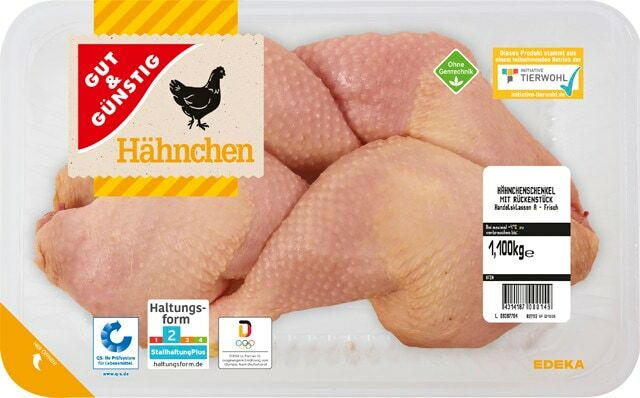 Gut & Günstig frische Hähnchenschenkel