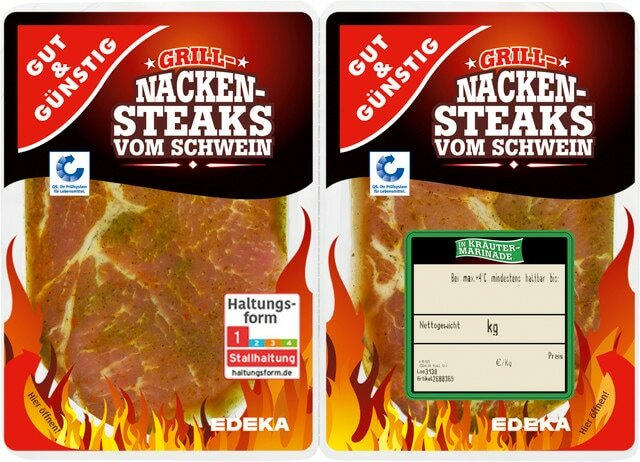 Gut & Günstig Schweinehalssteaks