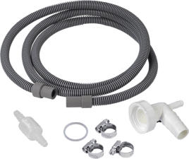 XAVAX 111894 Scolate set tubo (Grigio/Bianco)