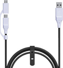 RAPTOR CC200 - Cavo da USB-C a Micro-USB (Nero/Bianco)