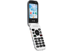 DORO 7080 - Telefono cellulare pieghevole (Grafite/Bianco)