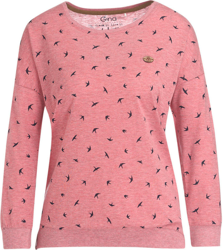 Damen Shirt mit Schwalben-Allover (Nur online)