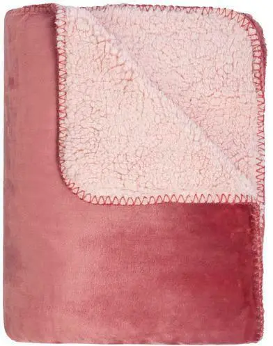 Decke Sherpa in Rosa ca. 130x170cm