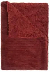 Decke Sherpa in Rot ca. 130x170cm