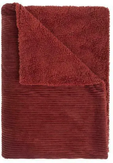 Decke Sherpa in Rot ca. 130x170cm