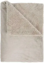 Decke Sherpa in Silberfarben ca. 130x170cm