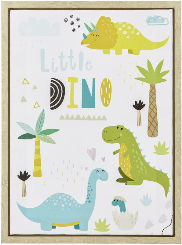 Bild Little Dino Multicolor ca. 45x60x2,7 cm