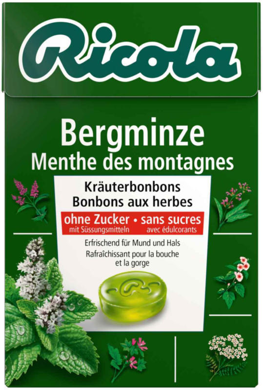 Ricola bonbons menthe des montagnes box 50 g -