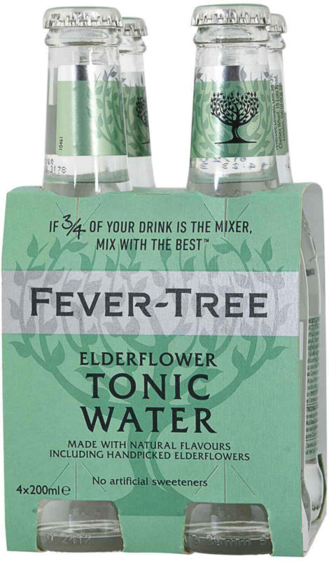 Fever-Tree Tonic Water Elderflower 4 x 20 cl    - 6 Stück