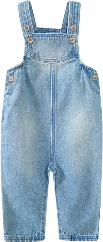 Baby Latzjeans mit Used-Waschung