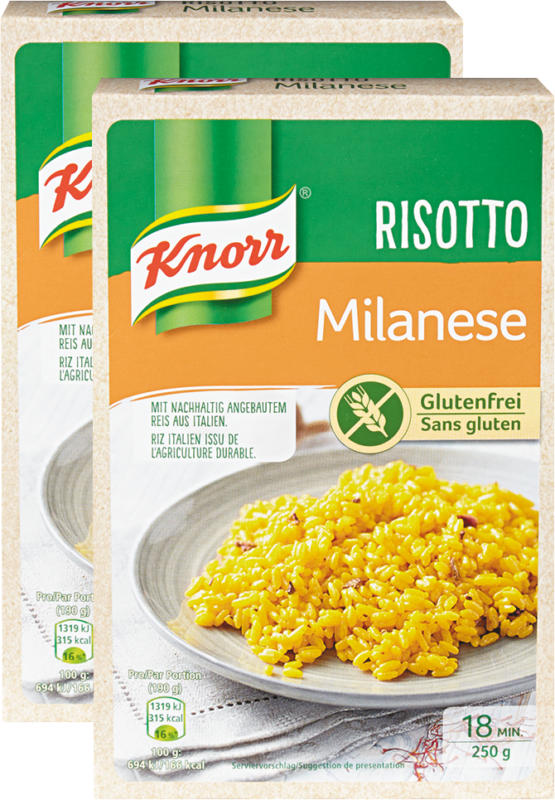 Knorr Risotto, Milanese, 2 x 250 g