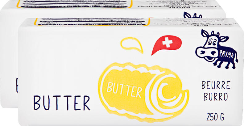 Prima Schweizer Butter, 2 x 250 g