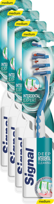 Brosses à dents Interdental Expert Signal, Medium, 4 pièces