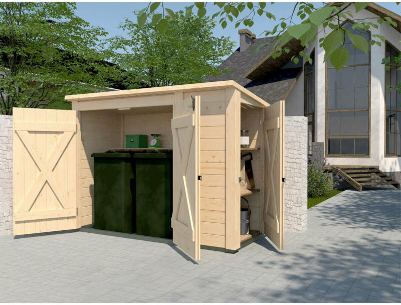 Multibox mit Regalsystem „natur“