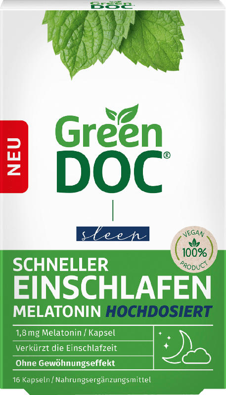 Green Doc Melatonin hochdosiert 16 St.