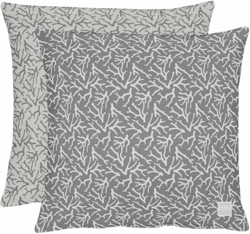 Kissen Jacquard Outdoor Schwarz-Weiss 45x45 cm
