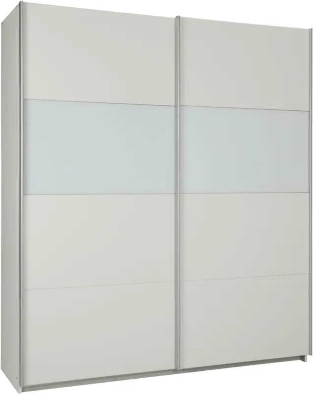 Schwebetürenschrank in Weiß