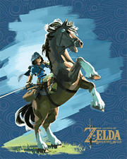 PYRAMID The Legend Of Zelda: Breath of The Wild - Link & Epona - 3D-Lentikular-Poster (Mehrfarbig)