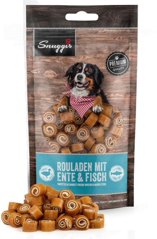 Snuggis Friandise pour chiens Paupiettes au Canard & Poisson 100g