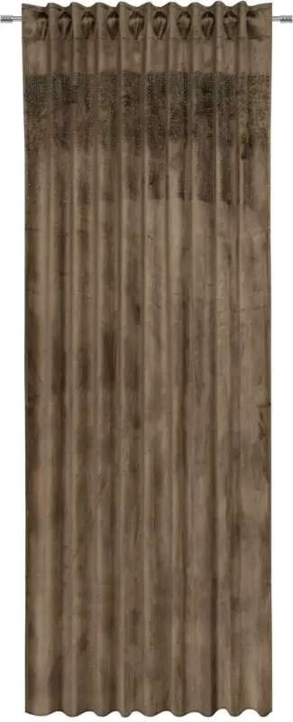 Fertigvorhang Strasssteine in Braun ca. 135x245cm