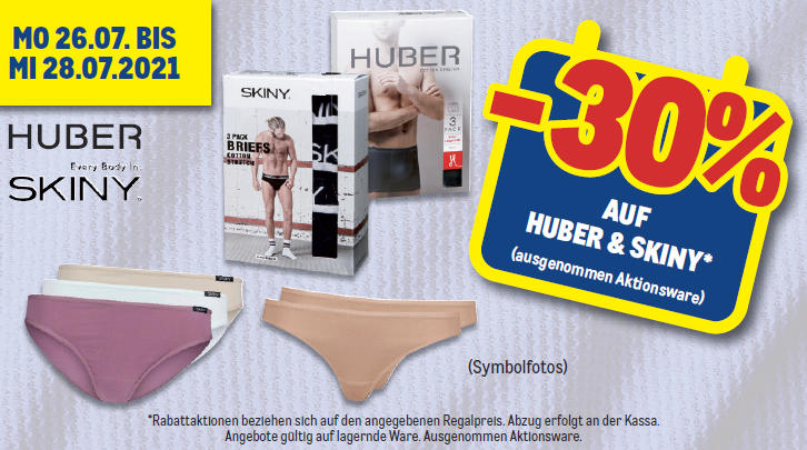 -30% auf Huber & Skiny