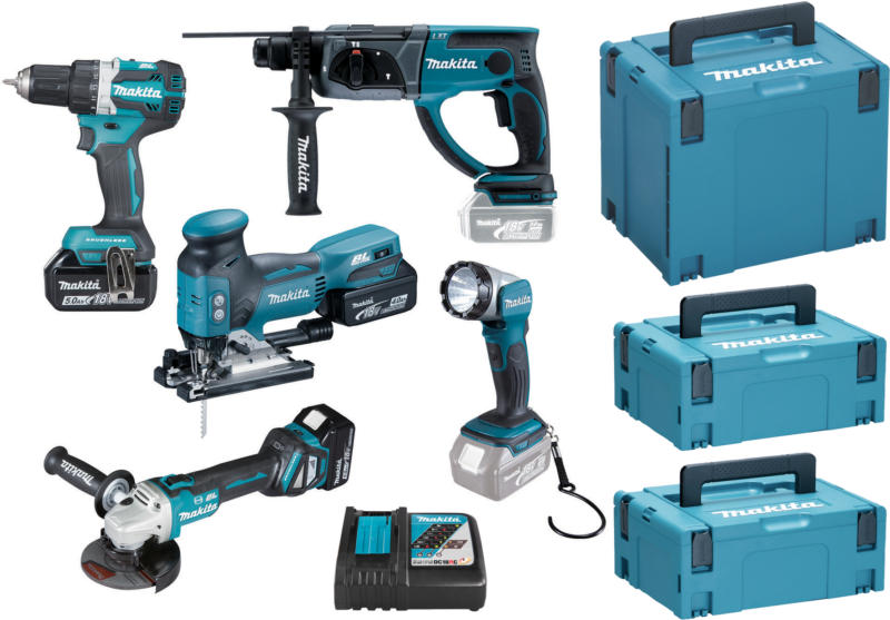 Makita Akku-Maschinen-Set 'DLX5044TJ' 18 V, 12-teilig