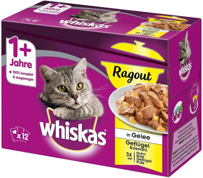 Whiskas Frischebeutel Ragout Geflügel 1+
